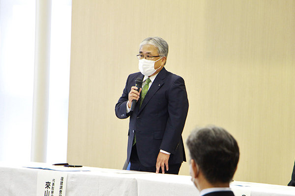 復建調査設計株式会社の來山代表取締役社長