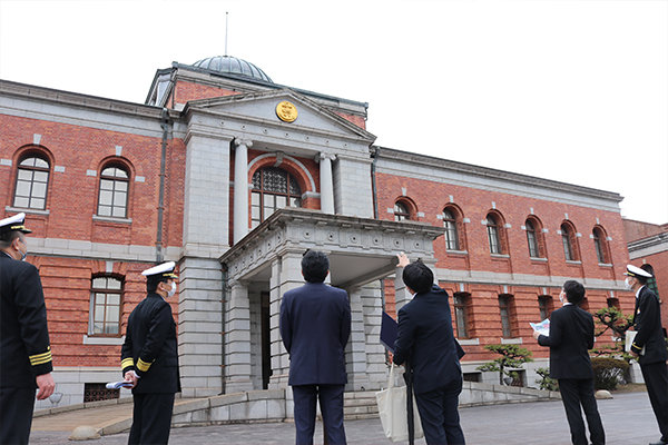 現在も現役で使用されている海上自衛隊呉地方総監部第一庁舎（旧呉鎮守府庁舎）