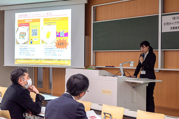 自ら栽培した野菜で学生食堂リーフガーデンとのコラボメニューを開発（マルシェ・メニュー開発プロジェクト）