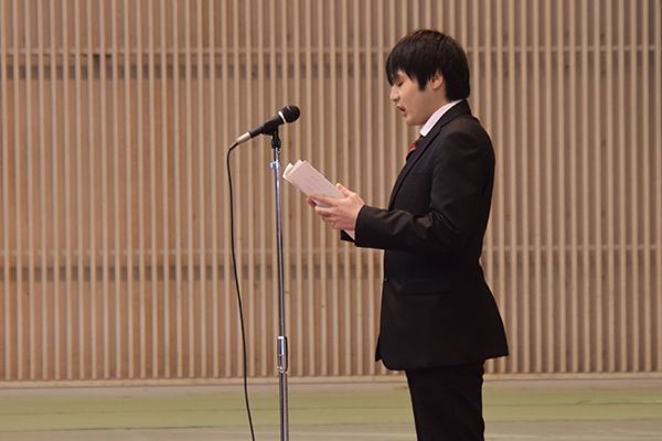 「先輩から学んだこと、受け継いだものをこれからの大学生活に役立てていきます」と織田さん。