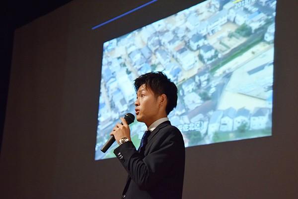 「市役所からも『サポートしてほしい』と期待されている。いつもお世話になっている地域住民の方のために力を尽くしたい」と、意気込みを語る街の防災屋の学生。